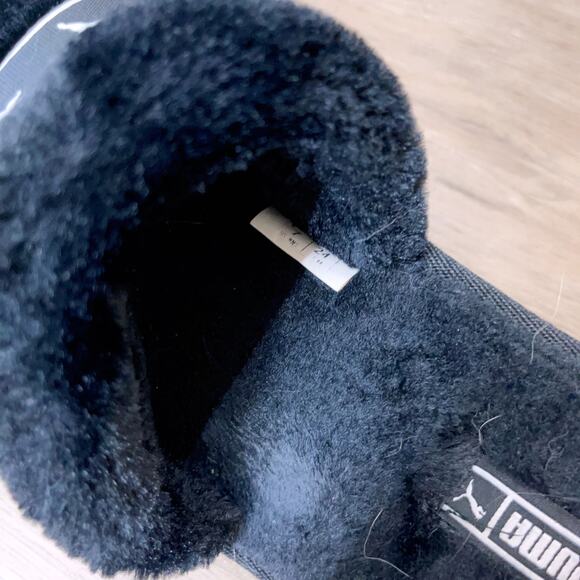 Women's Puma Fluff Remix Slides (Black US7) - Picture 6 of 8